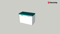 Verbaudet - Coffret de rangement banquette sur roulettes
