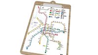 2018 台北捷運路線圖 2018 Taipei MRT route map