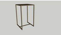 Duchamp side table bronze Minotti