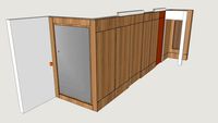 Painel Corredor com 2 Portas de Correr