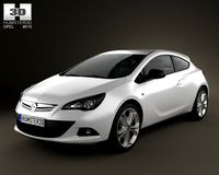 Opel Astra GTC 2012 3D Model