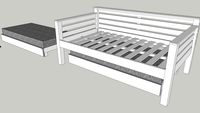 King Single with Single trundle, version 2