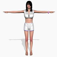 Sexy Girl Krishta 3D Model