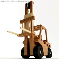 Toy Forklift 3D Model