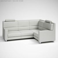 Modern Corner Sofa 26 3D Model