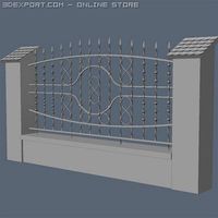 Fence for exterior visualization 3D Model