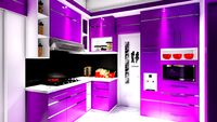 KITCHEN SET WARNA UNGU