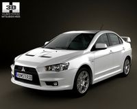 Mitsubishi Lancer Evolution X 3D Model