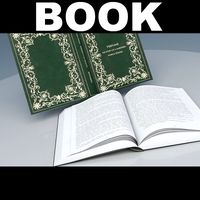Open Book 3D Model