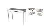 Mesa Lateral Retangular Aurora Loggia Mobili