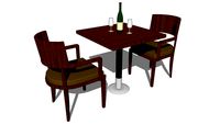 twee persoon tafel