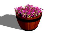 barril flores