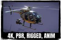 MH6 Little Bird (USA Attack Helicopter)