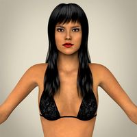 Realistic Young Sexy Female 3D Model