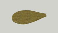 Tafelblad druppel-vorm (hout)