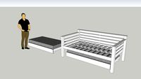 King Single Bed With Single Trundle Bed Below