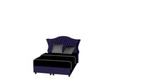81976 Boxspring Bed City Spirit Darkgrey 180x200cm