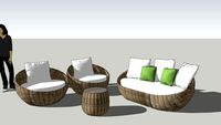 joyce outdoor rattan chair