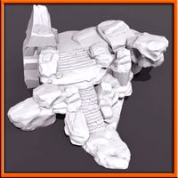 Generic stone stairs BaseMesh 3D Model