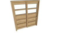 1840*2100glass sliding 2door