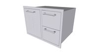PCM 30x19 Propane/2 Drawer Rollout