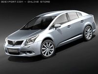 Toyota Avensis 2009 3D Model