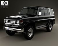 Toyota Land Cruiser J70 5door 1990 3D Model