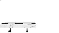 evier sans robinet Marble - Double sink vanity