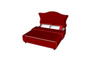78937 Bed City Spirit Boudoir Red 180x200cm