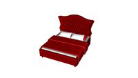 78936 Bed City Spirit Boudoir Red 160x200cm