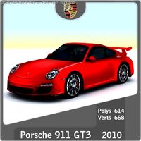 2010 Porsche 911 GT3 3D Model