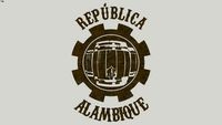 Logo República Alambique - Relevo em madeira