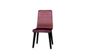 83519 Chair Lara Black Velvet Mauve