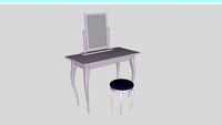 Coiffeuse + tabouret