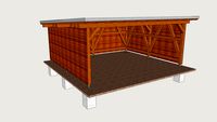 Doppel - Carport Flachdach