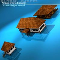 Resort buildings 3D Model