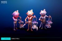 Stylized Fantasy Candle Troll