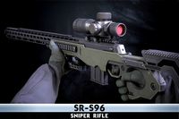 SR S96 Sniper Rifle With Hands