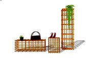 DISPLAY+STORAGE+SHOW CASE+SHOE+SANDLE+PLANT+PURSE+GARMENTS