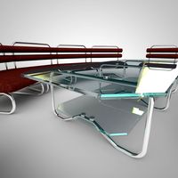 Sofa chair table 3D Model