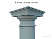 Roman Temple column 3D Model