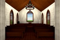 Optimized Countryside Church (Interior &amp; Exterior)