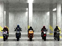 5 Low Poly bikes 3D Model