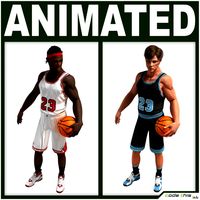 Basketball Players Collection 3D Model