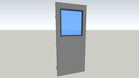 Portafab 3070 Metal Door with Window