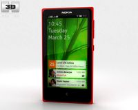 Nokia X Red 3D Model