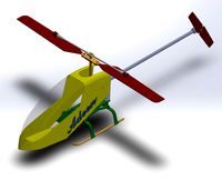 Remote Control RC helicopter Solidworks