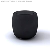 Baroque Italian furniture Pouf 3D Model