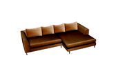 83568 Corner Sofa Black Gianna Velvet Champagne Right