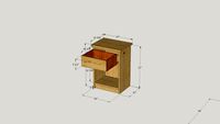 knotty pine nightstand